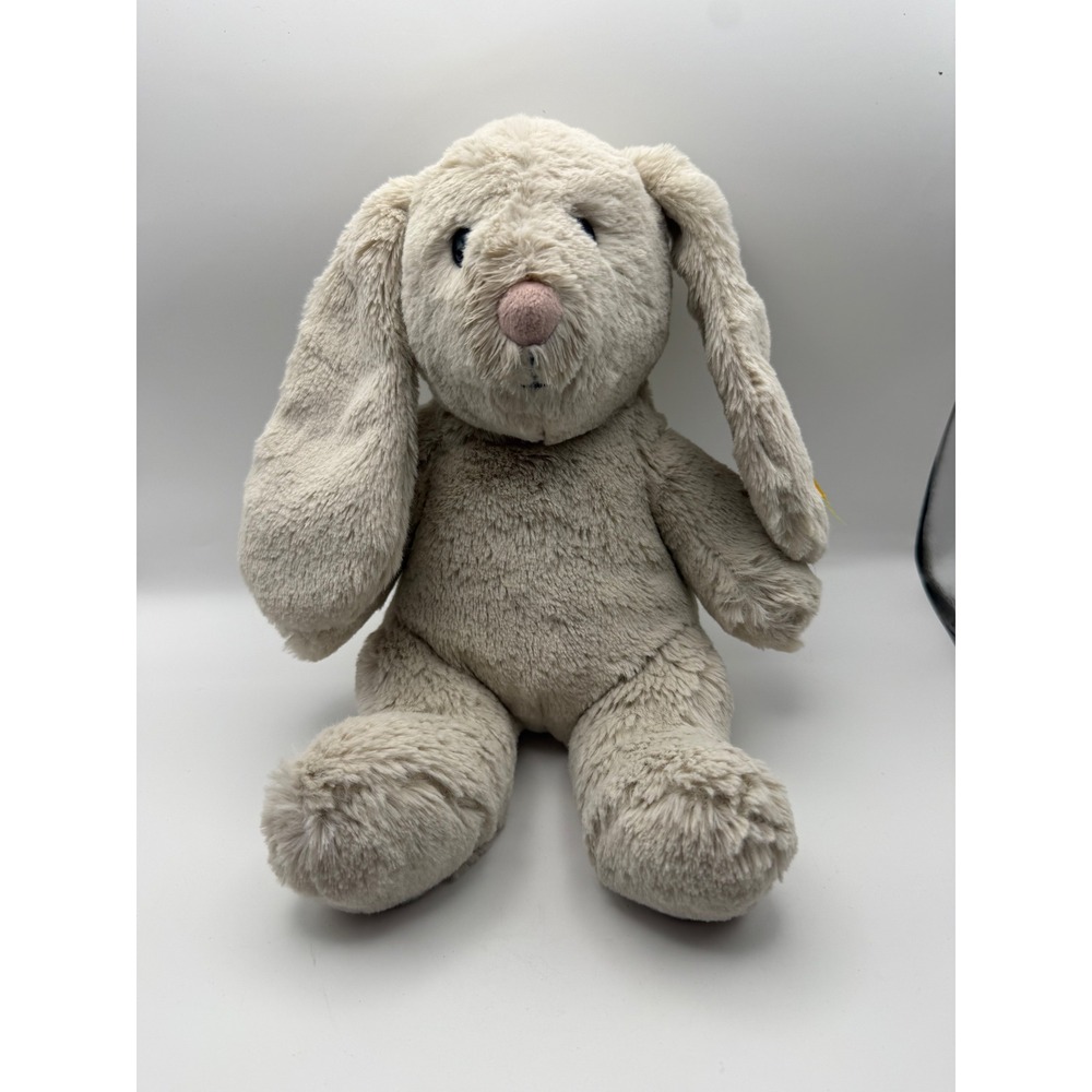 Steiff Hoppie Bunny Soft Cuddly Friends Beige Plush Rabbit 063856 9 Inch